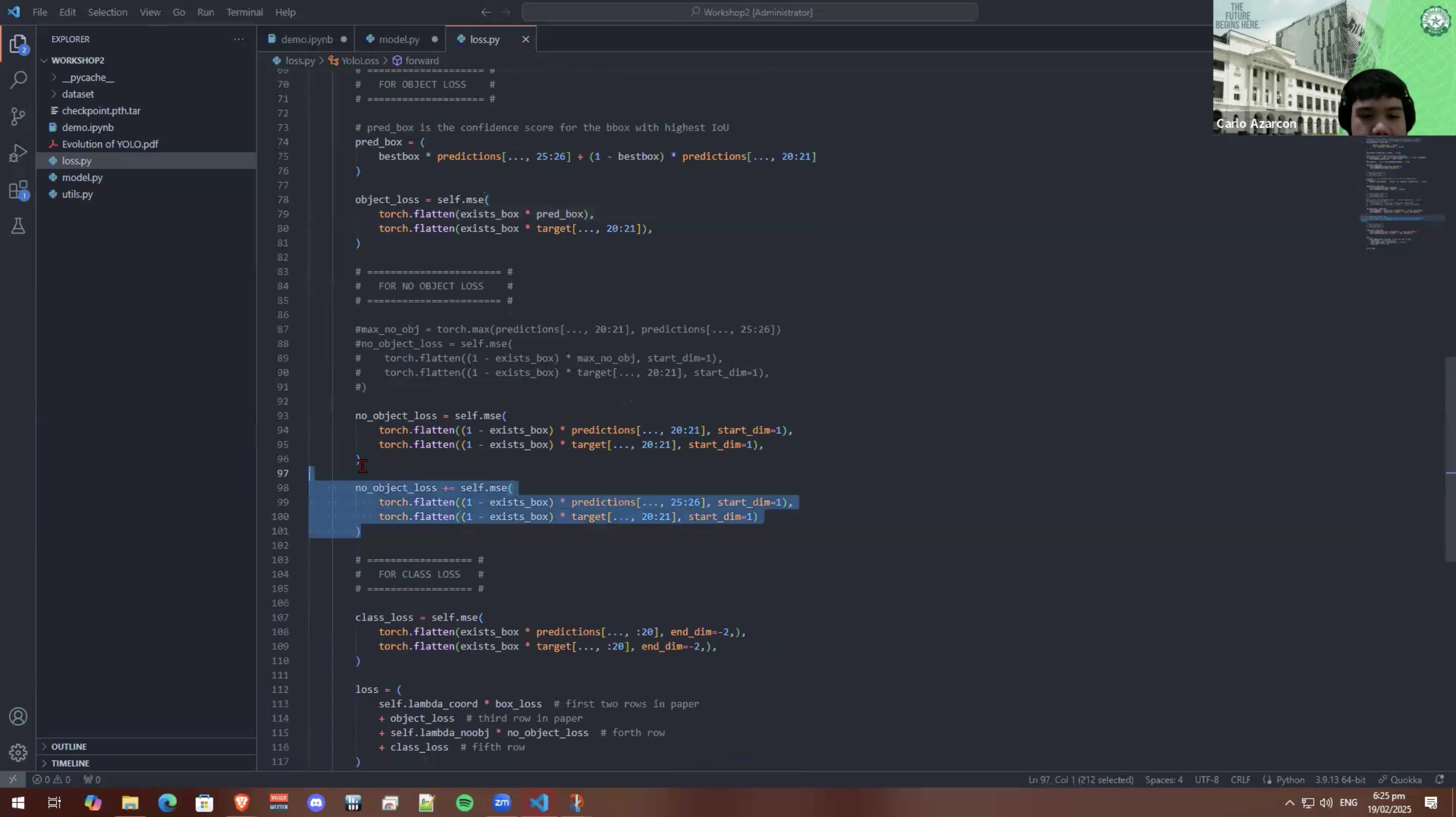 Screenshot from Building YOLO from Scratch using PyTorch