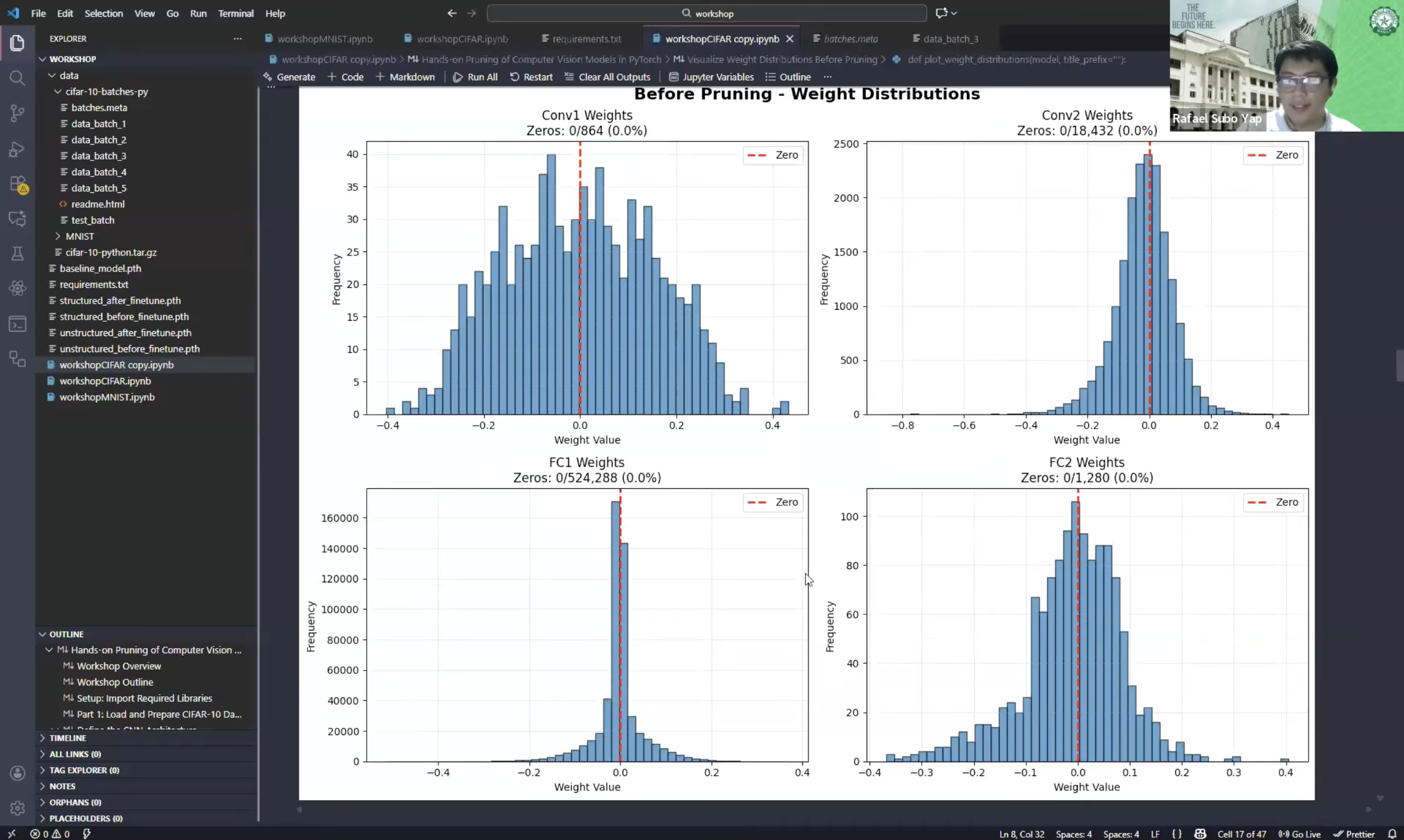 Screenshot from Hands-on Pruning of Computer Vision Models in PyTorch